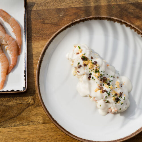 Entrada - Ensaladilla de gambas de Huelva