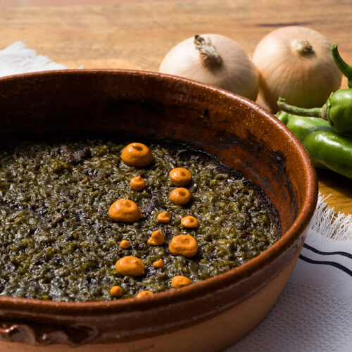 Entradas - Arroz de ortiguillas de mar a la brasa de encina
